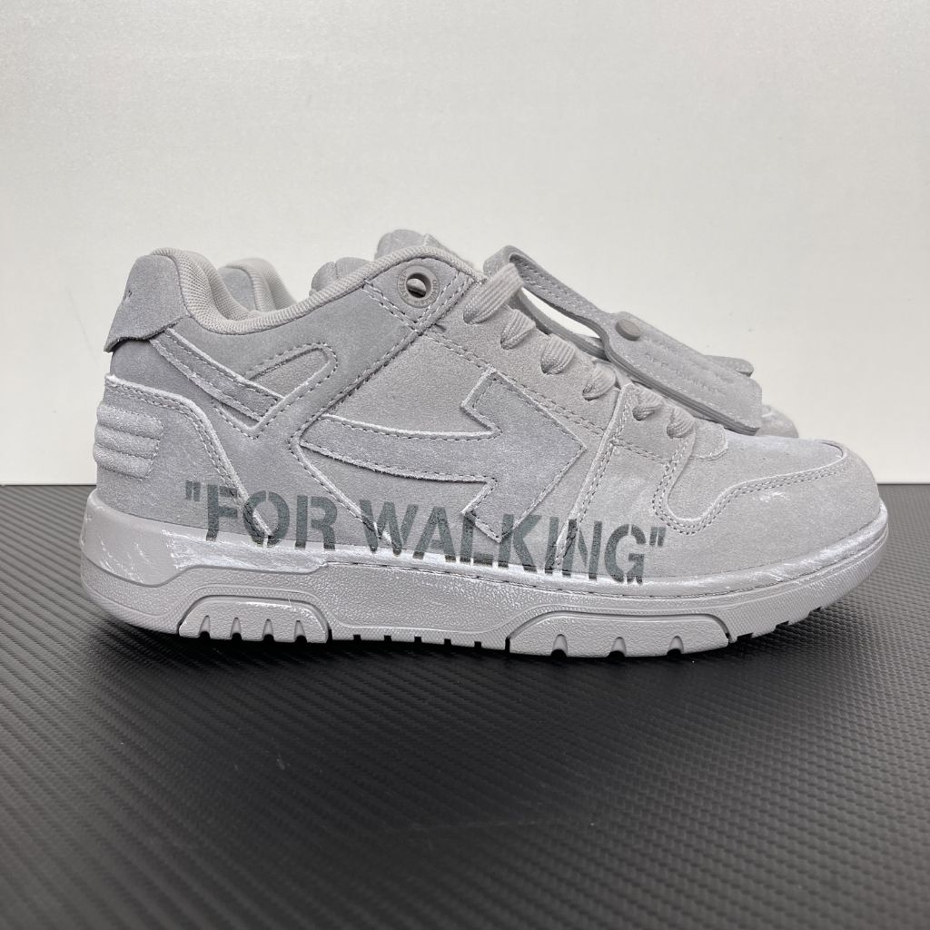 Off White OOO Out of Office Sneaker Low Top Grey Suede