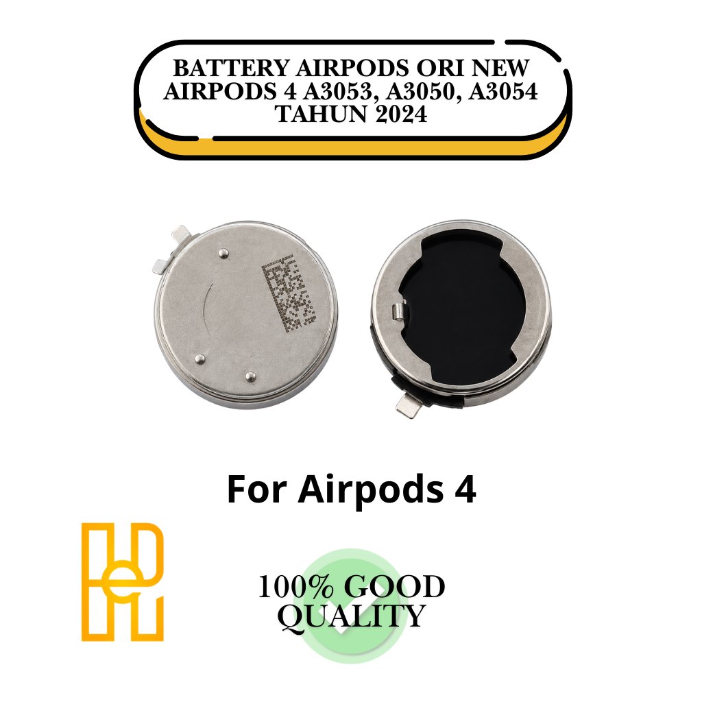 BATTERY AIRPODS ORI NEW AIRPODS 4 A3053, A3050, A3054 TAHUN 2024