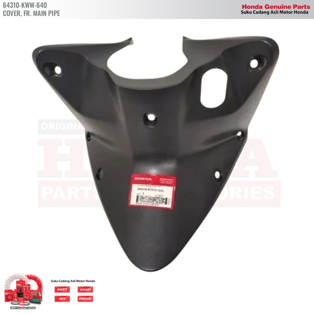Cover Dek Kontak Honda Revo 110 - 64310KWW640 - COVER, FR. MAIN PIPE