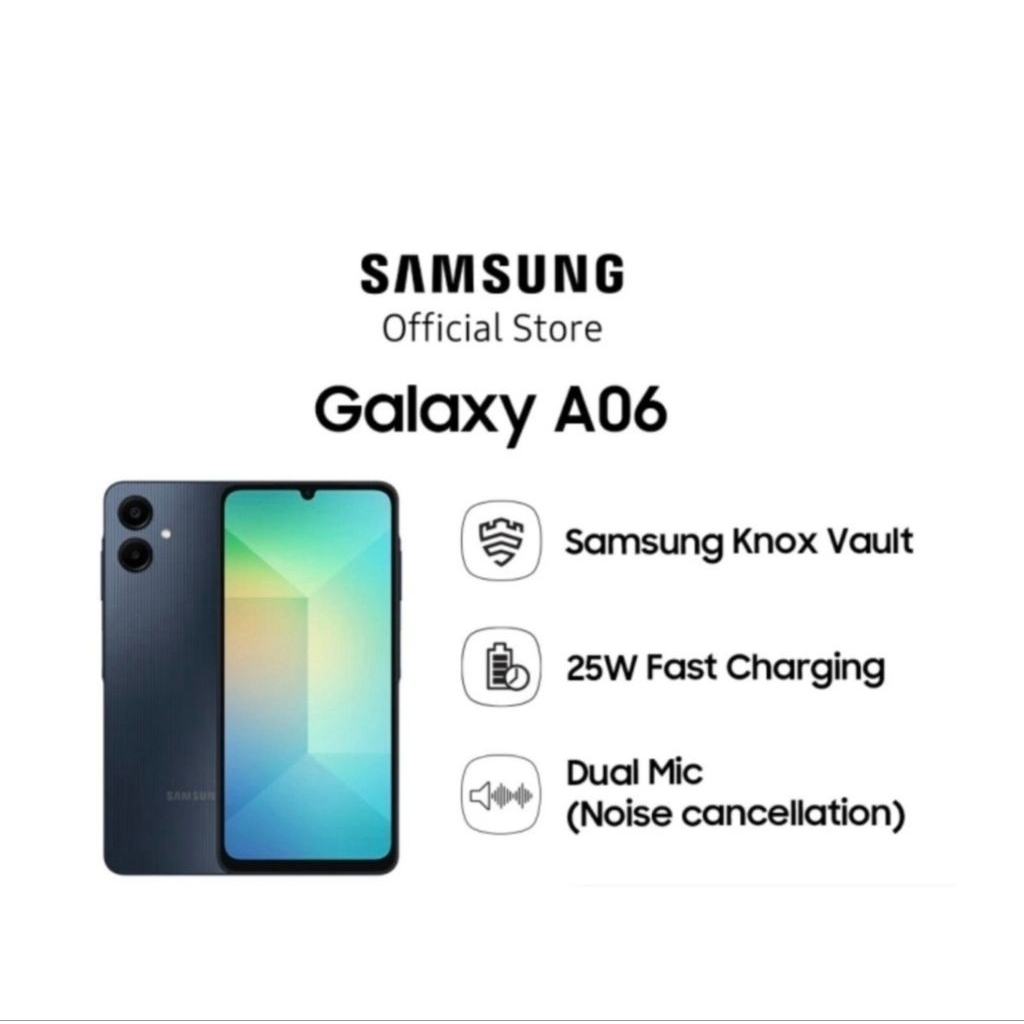 HP SAMSUNG GALAXY A06 4/64GB SAMSUNG GALAXY A06 RAM 4GB ROM 64GB RESMI