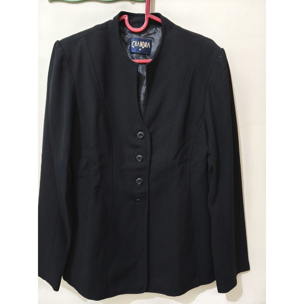 [Preloved] Blazer Wanita Warna Hitam - Chandra Size S