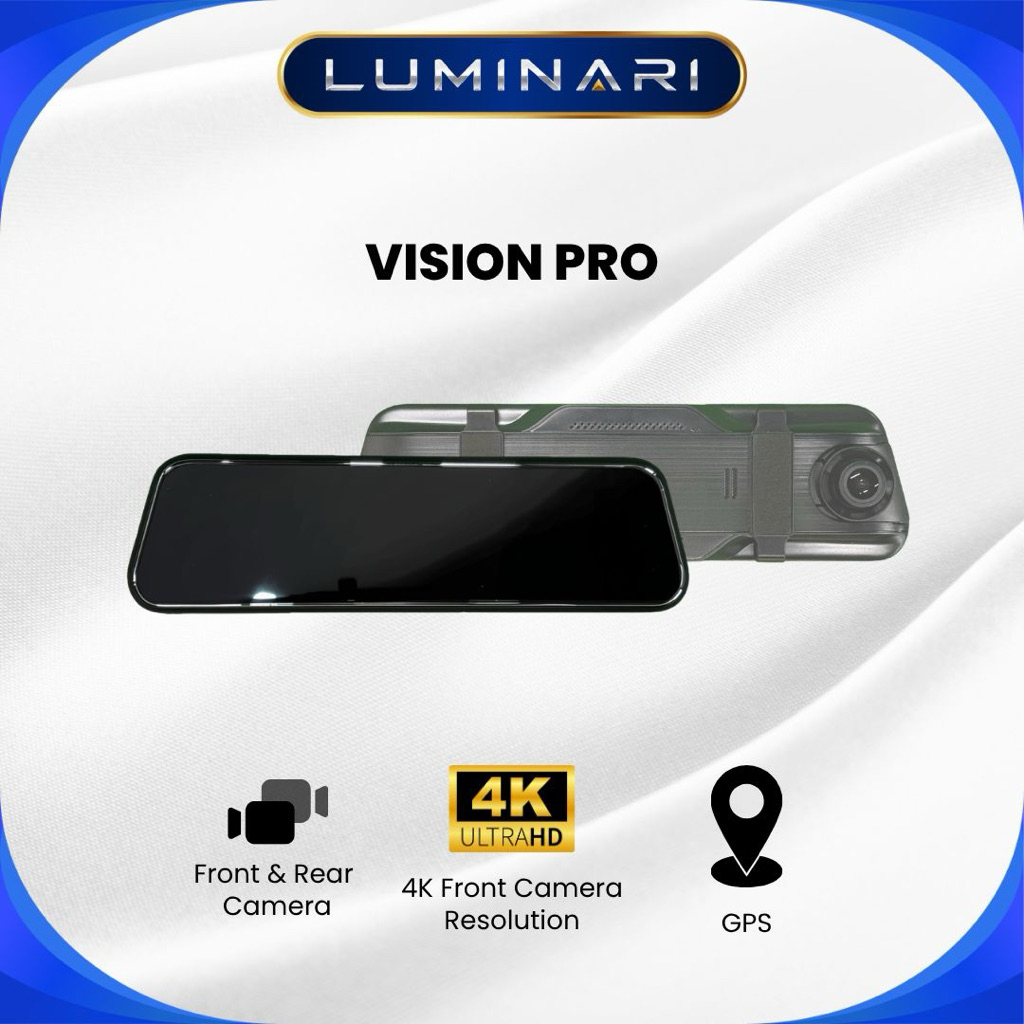 LUMINARI CAR DASHCAM VISION PRO 4K+ 2K Dashcam premium mobil