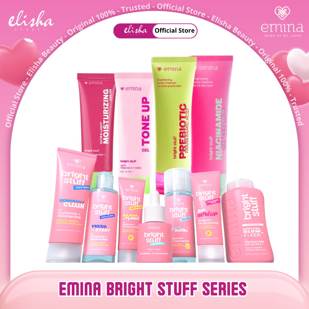 [ELISHA BEAUTY] Emina Bright Stuff Series [All Varian] - Moisturizer - Face Wash - Serum