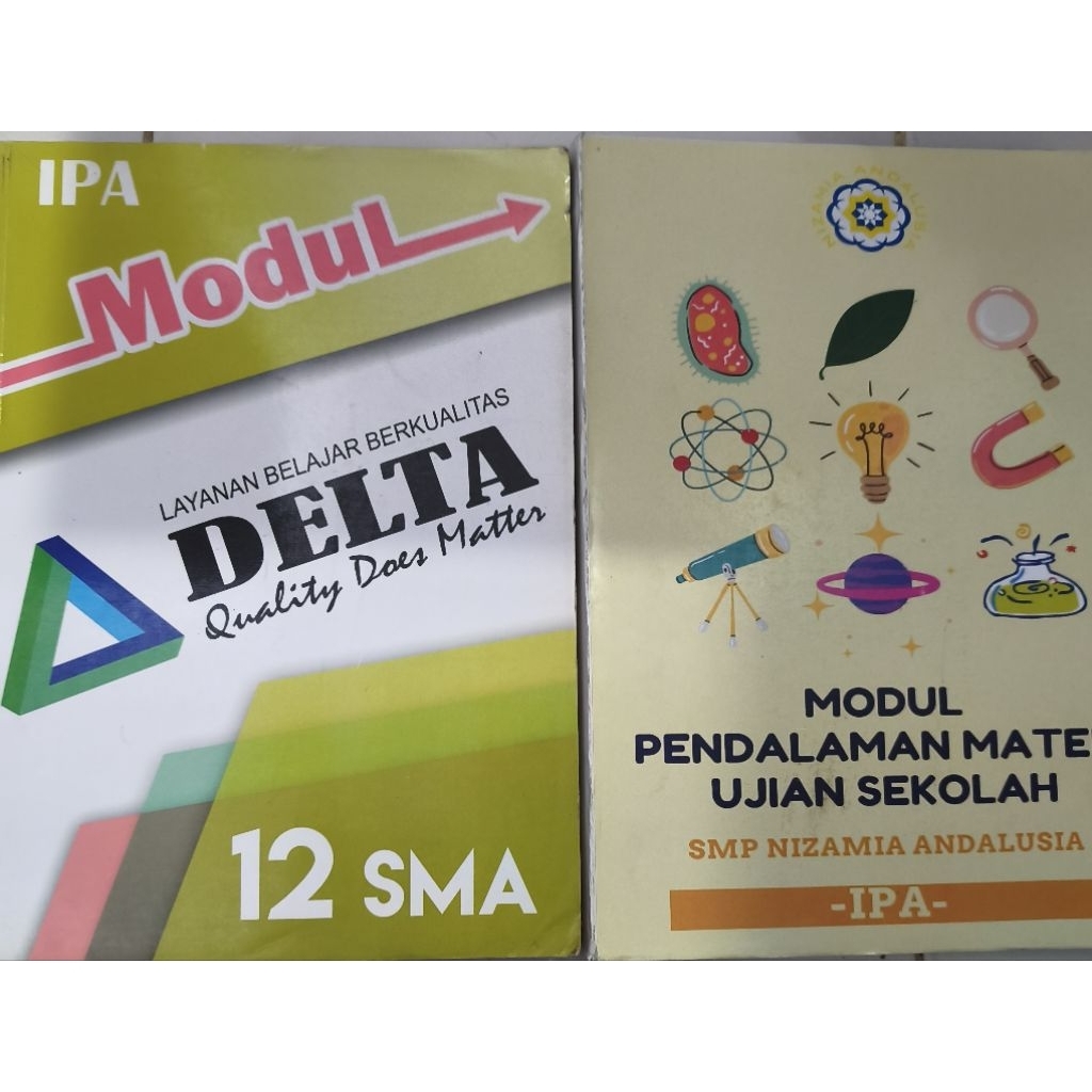 BUKU MODUL PENDALAMAN MATERI UJIAN NASIONAL SMP NIZAMIA ANDALUSIA IPA/MODUL DELTA SMA 12 IPA BEKAS O