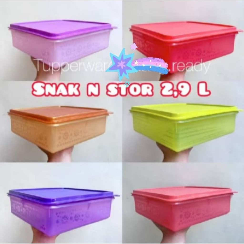 Tempat Bolu / Mosaic Snack Stor Tupperware ( FREE Bubble Warp )