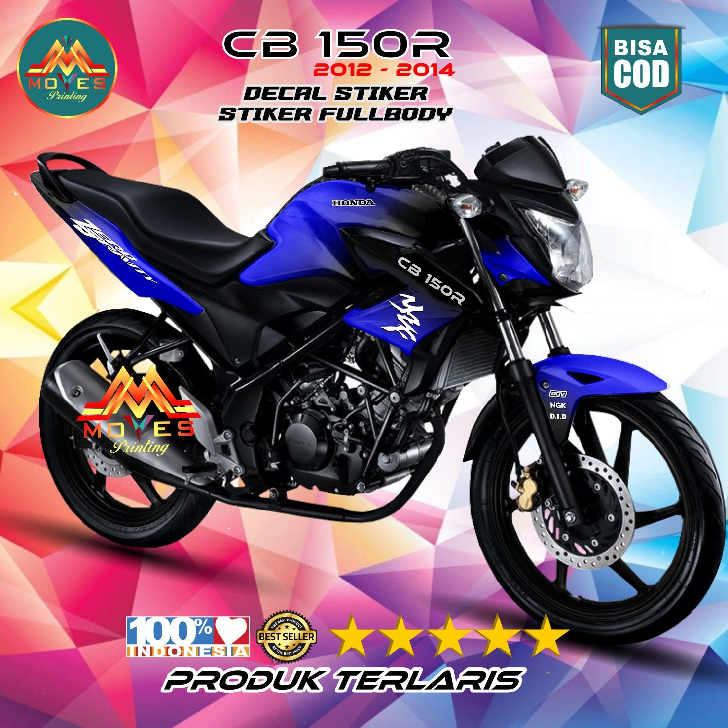 ( promo ) Decal Cb150r Old Full Body Stiker Cb150r Old Full Body Cb 150r Old 2012 2014 Full Body_ St