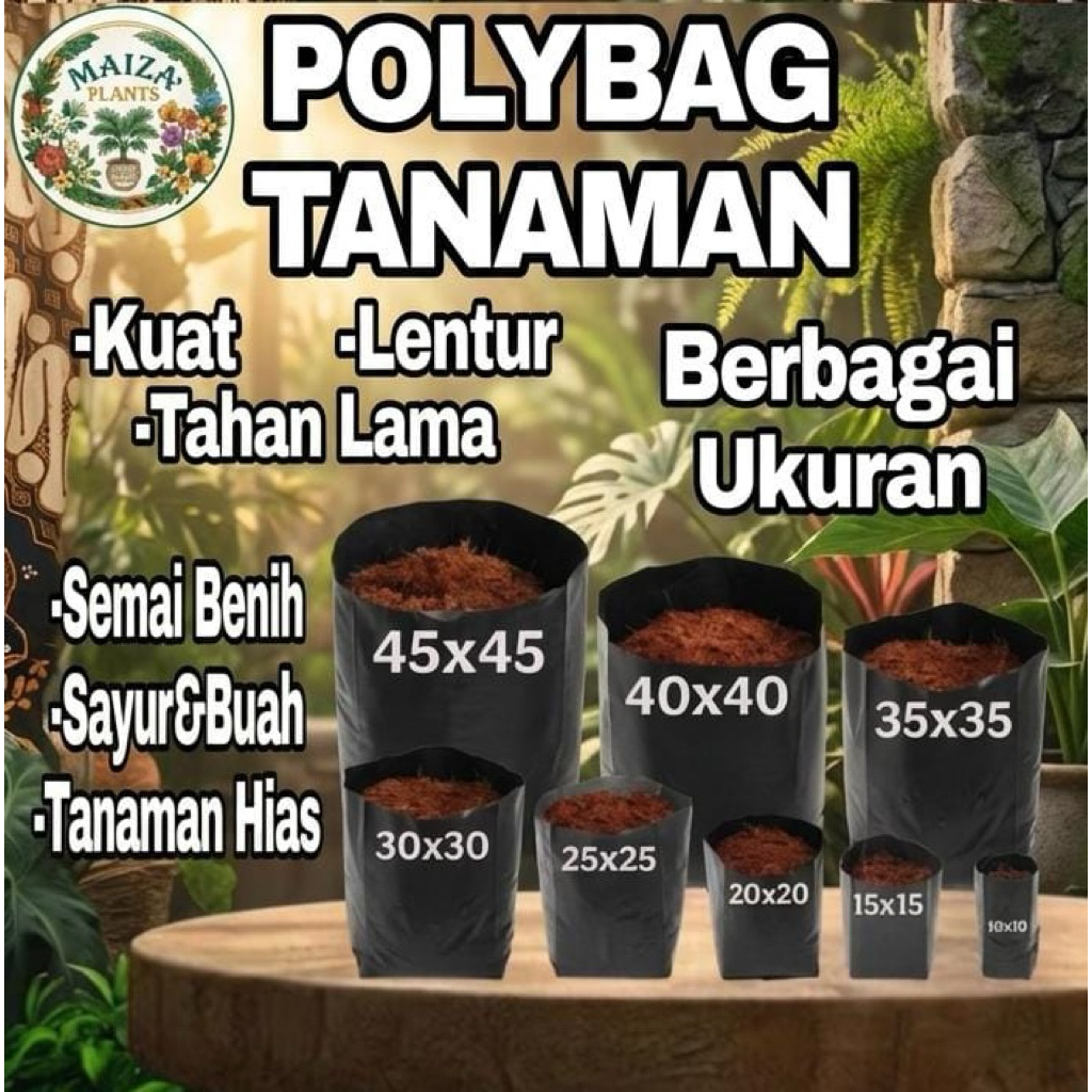 polybag tanaman - polibek tanaman - polybag plastik