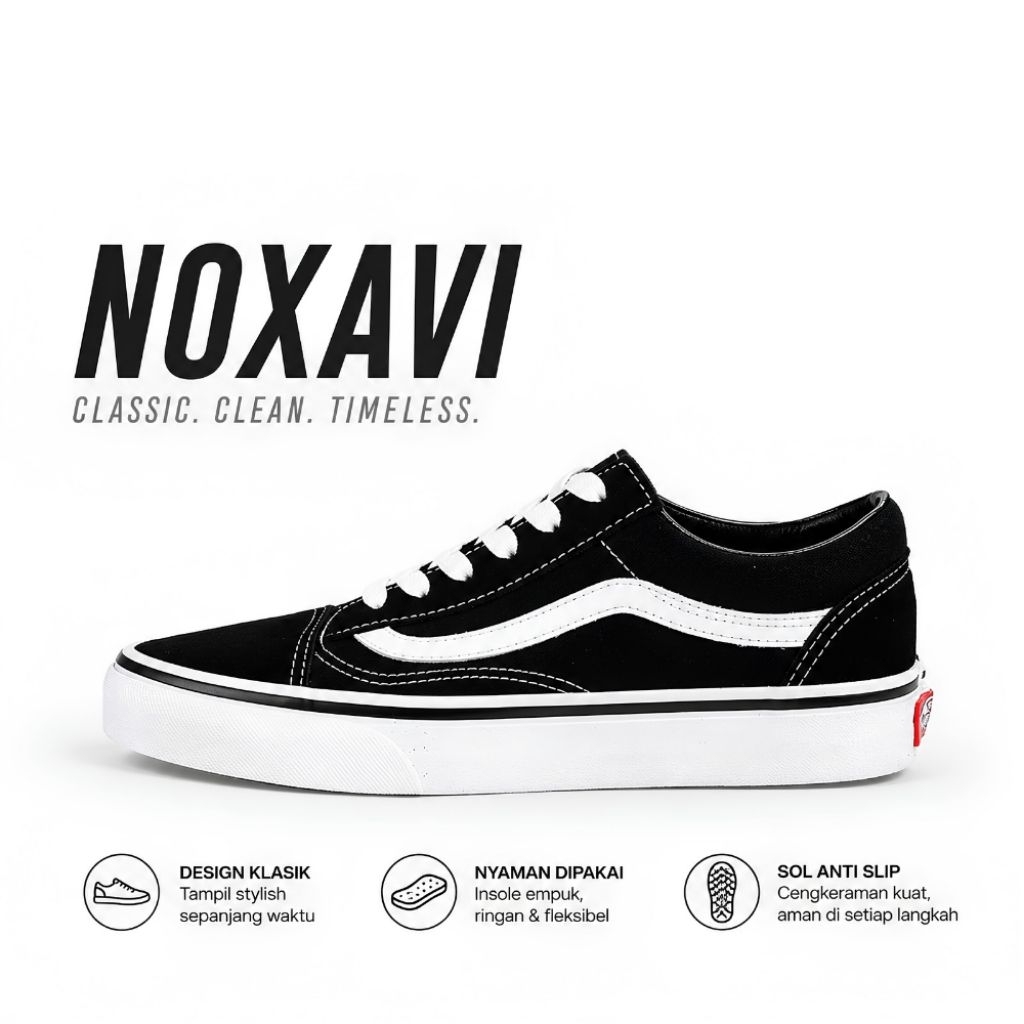 Old Skool Bw By Noxavi.id Import Pt Navya Original