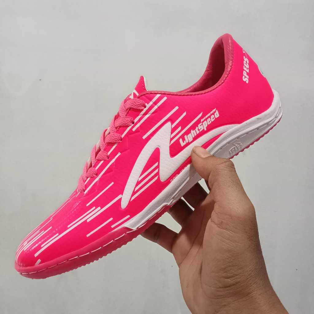 Sepatu Futsal Specs Accelerator Lightspeed Reborn Meta Crysh Pack Diva Pink