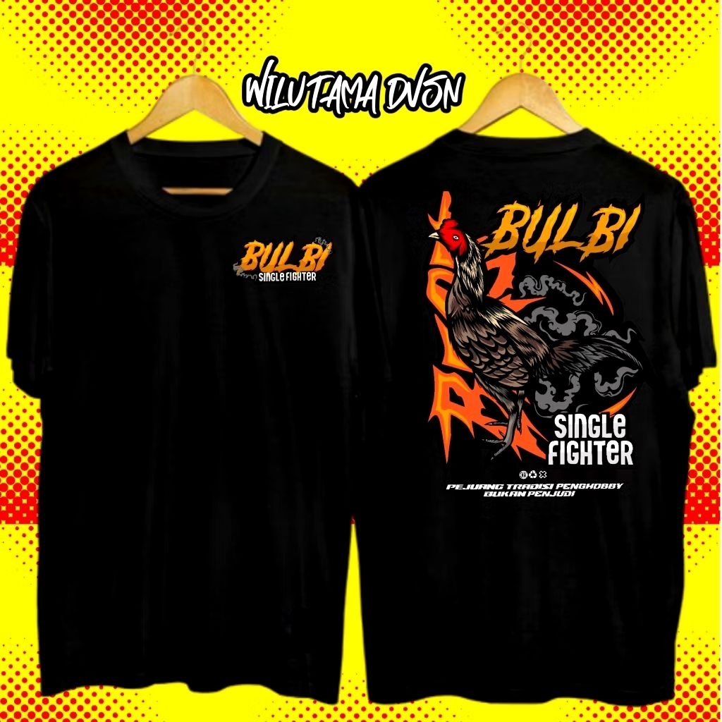 Kaos Ayam Bulbi Single Fighter