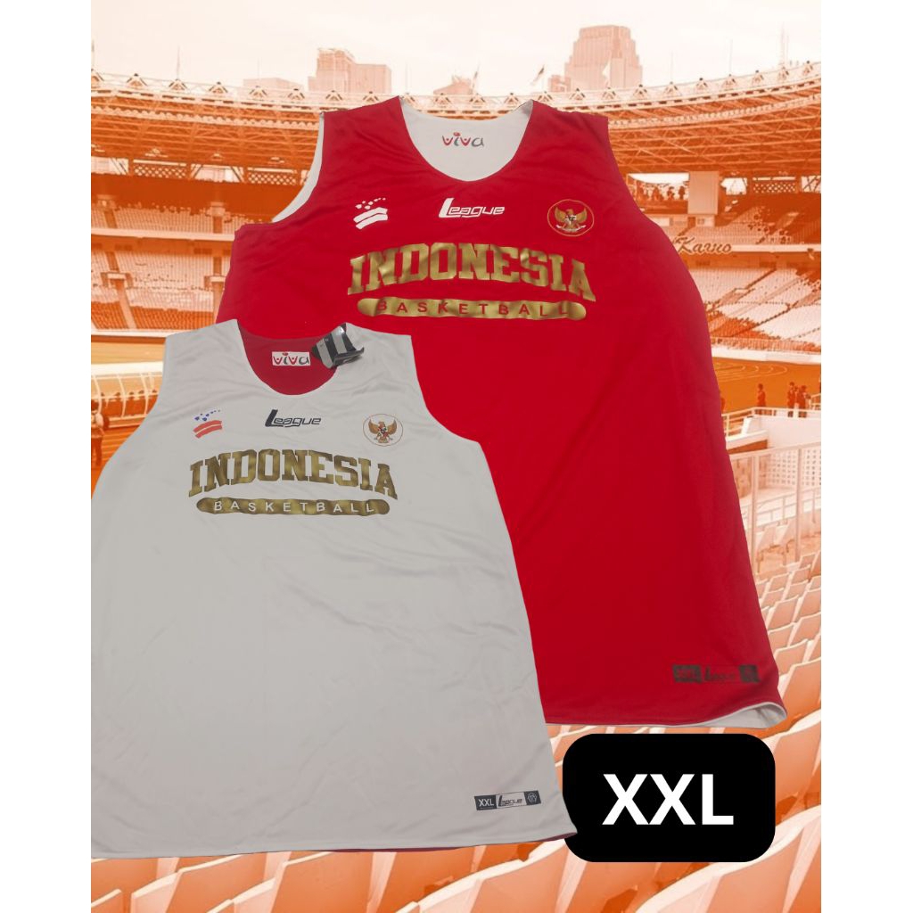 JERSEY Timnas Basket Indonesia 2011 ORIGINAL League Apparel BNWT