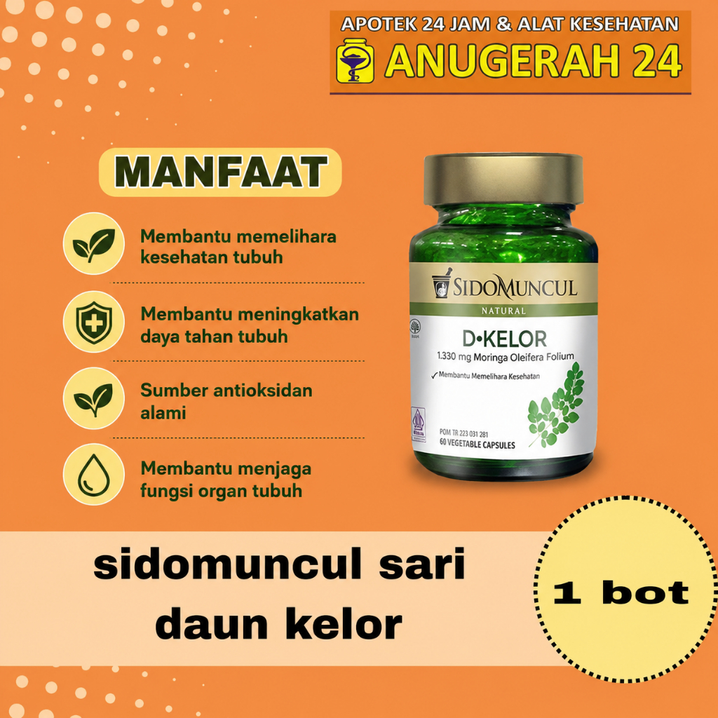 Sidomuncul Daun Kelor 50 Kapsul
