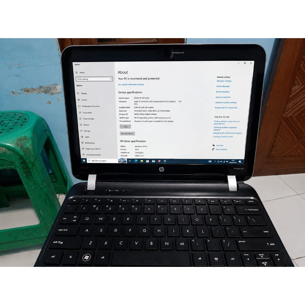Notebook HP second