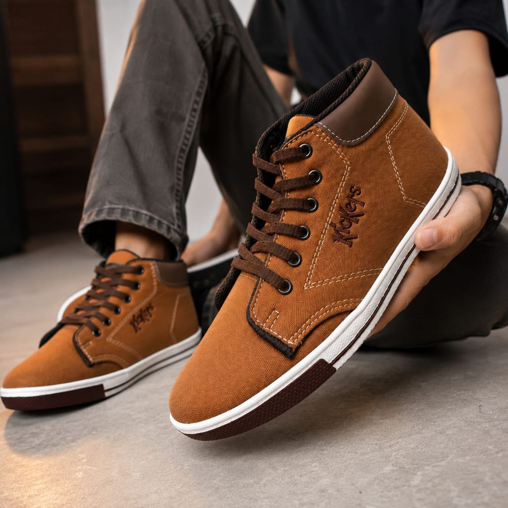 Z_SPORT Sepatu Boots Pria Kanvas Anti Slip