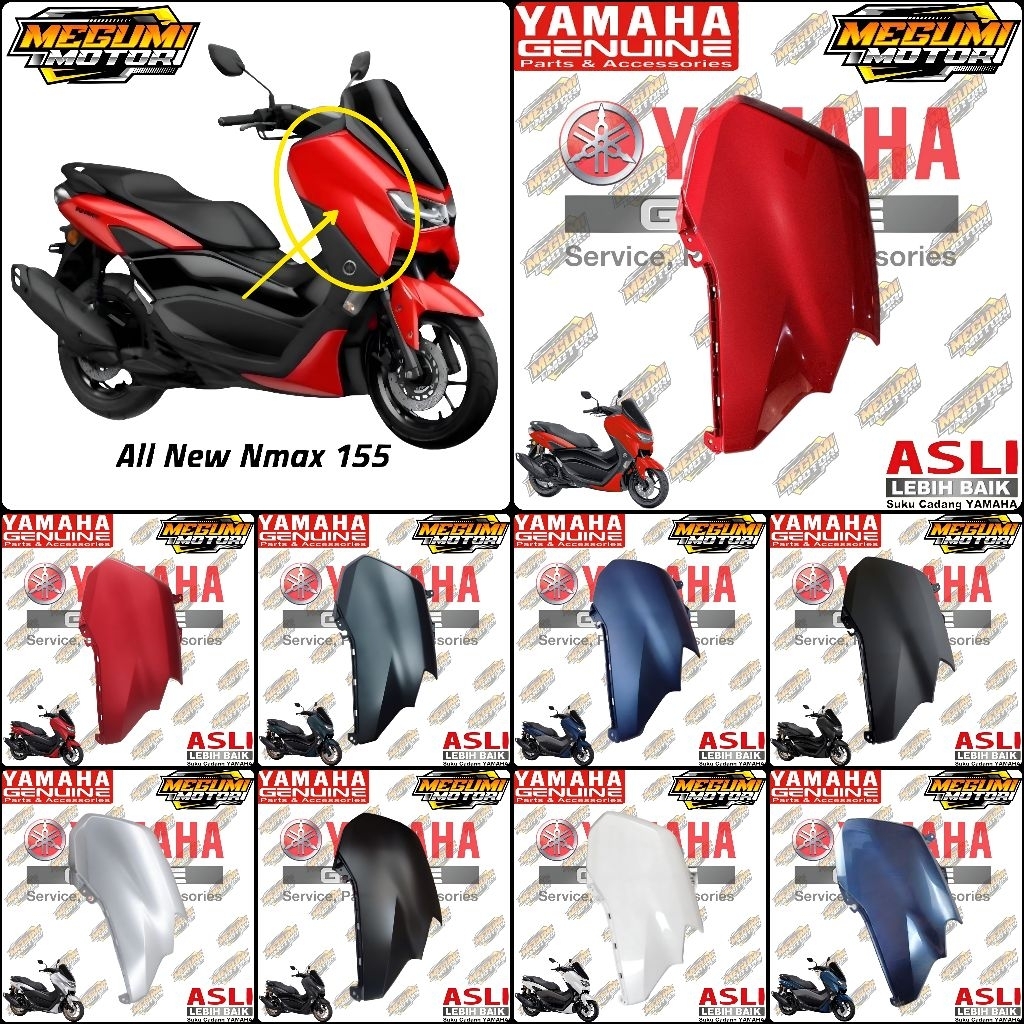 BODY COWLING SAYAP DEPAN NEW NMAX 155 KANAN KIRI 2020 2024 ORIGINAL YAMAHA B6H-F8377-00 B6H-F8351-00