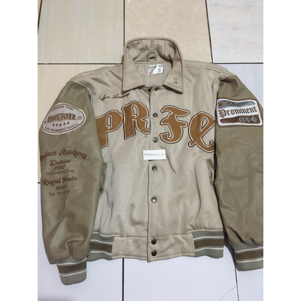 PREFACE LEATHER JACKET COKLAT MUDA