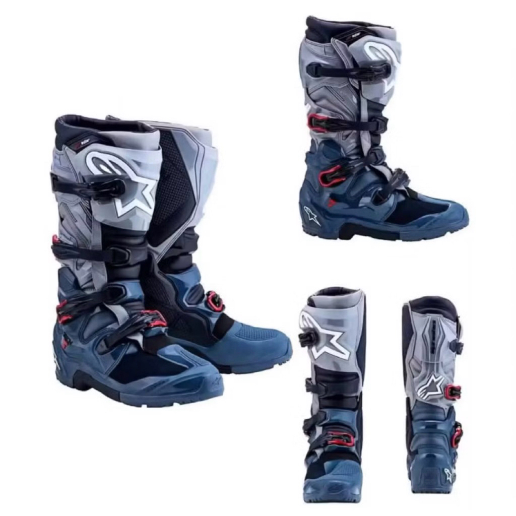 BOOTS ALPINETARS TECH 7 ENDURO DRYSTAR DRAK GRAY RED SEPATU CROSS ALPINESTARS TECH 7 ENDURO DRYSTAR 