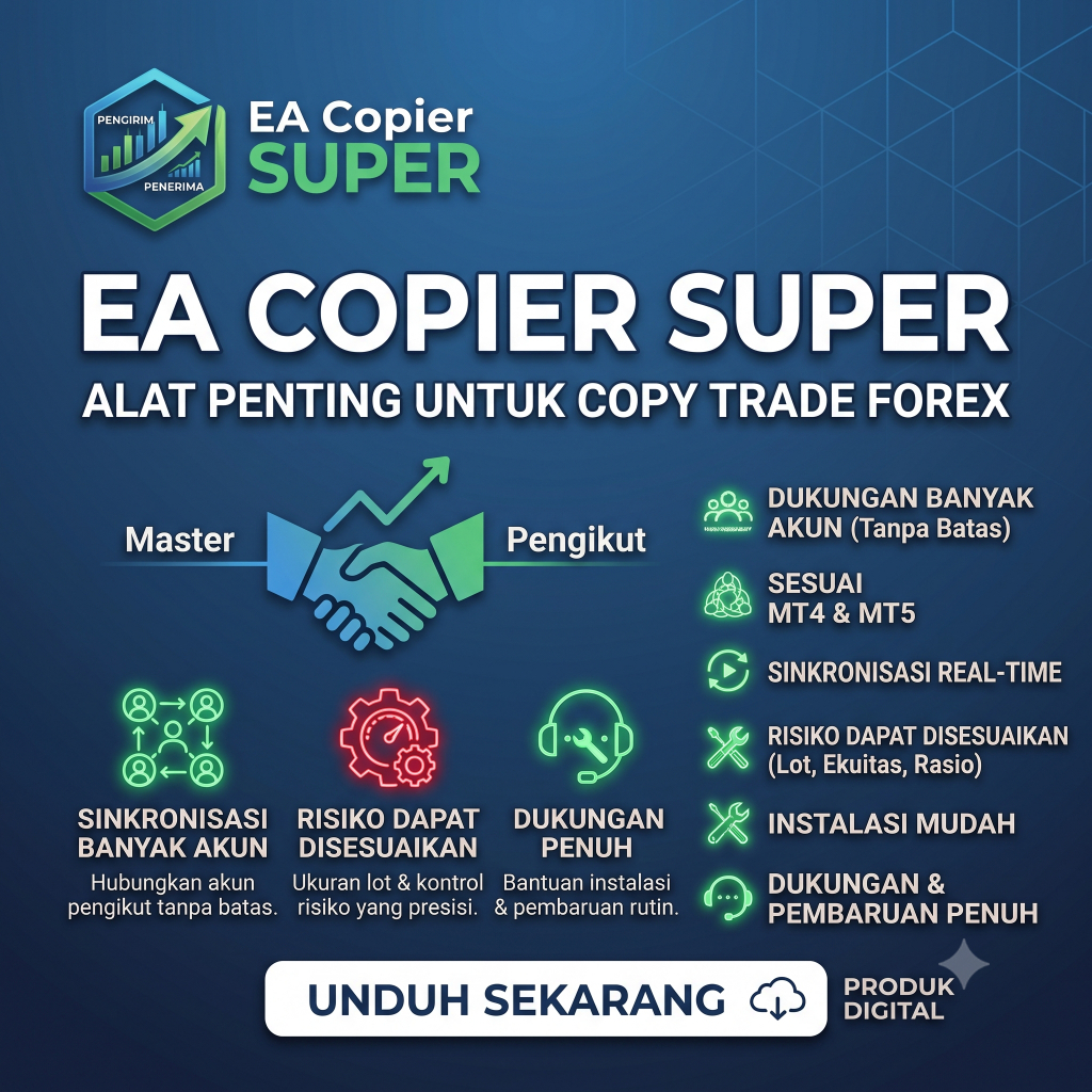 EA Copy Trade Multi Akun/Broker MT5 MT4 | XAUUSD | CRYPTO | ROBOT