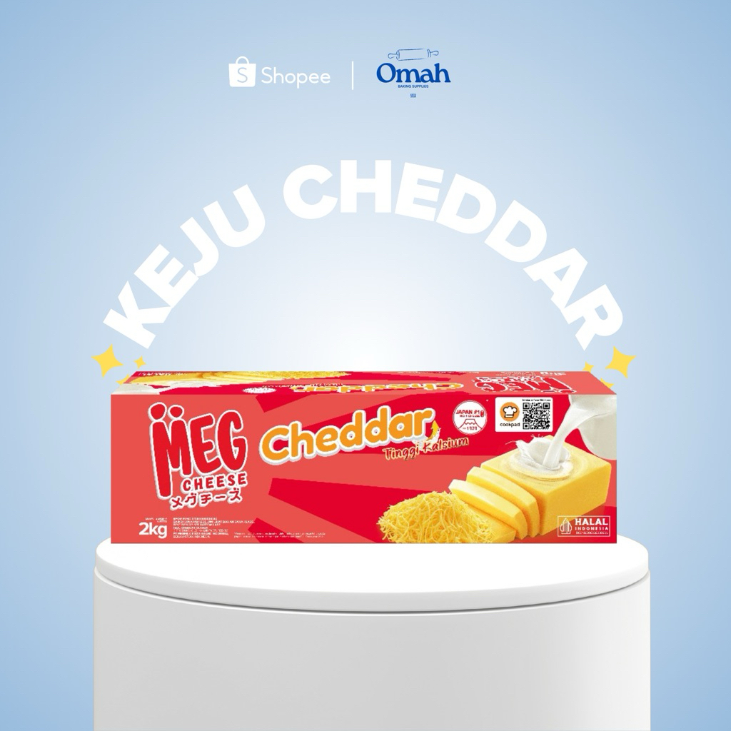 Keju Cheddar MEG Merah 2kg