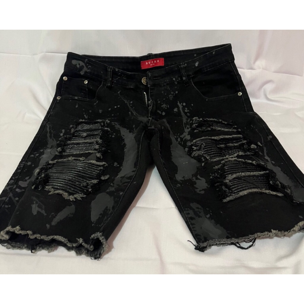 RUCAS S8 SHORT BLACK CAVIAR LEATHER