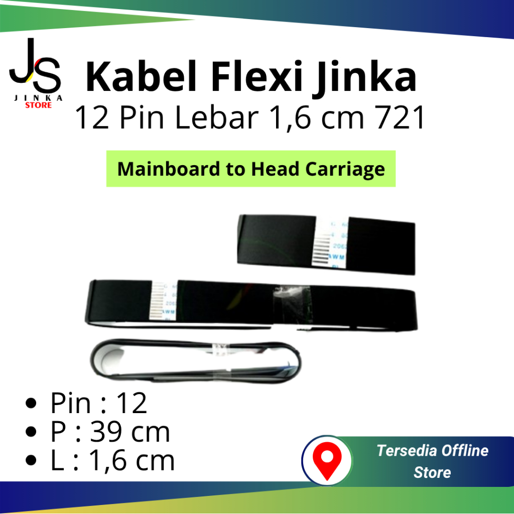 KABEL FLEXIBLE DATA/CABLE ONLY MB TO HEAD 12 PIN JINKA 721 1,6 cm