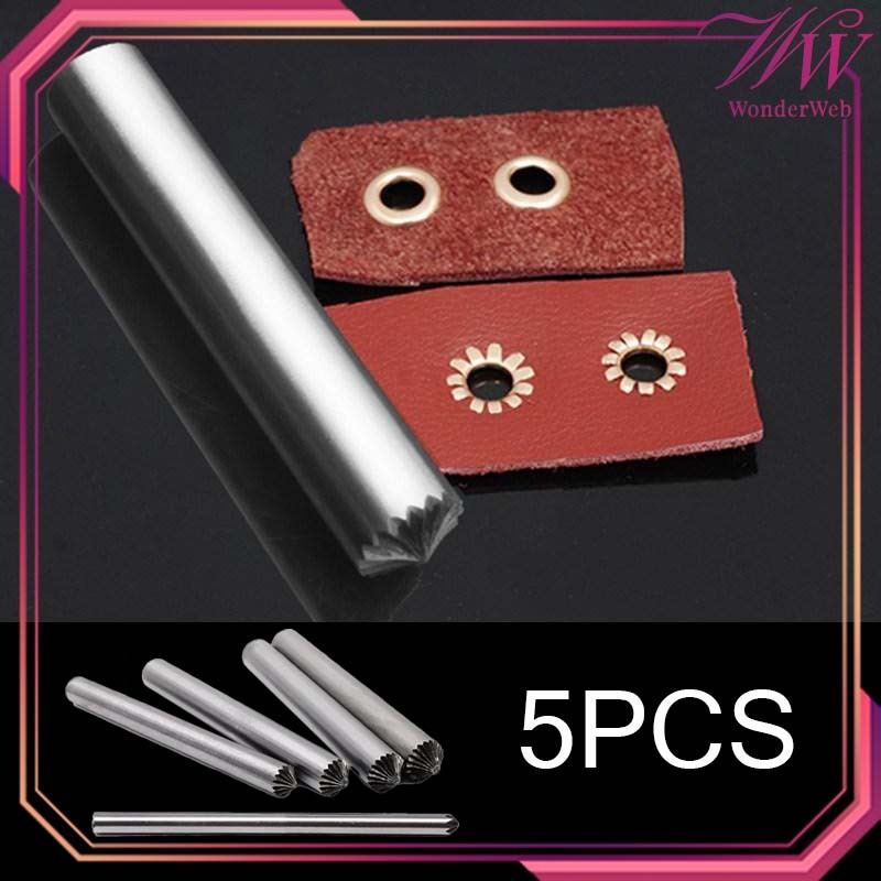 Alat Pemasang Mata Ayam Alat Lubang Mata Ayam 5pcs T Punch Mata Ayam Kerajinan Tangan DIY Alat Mata 