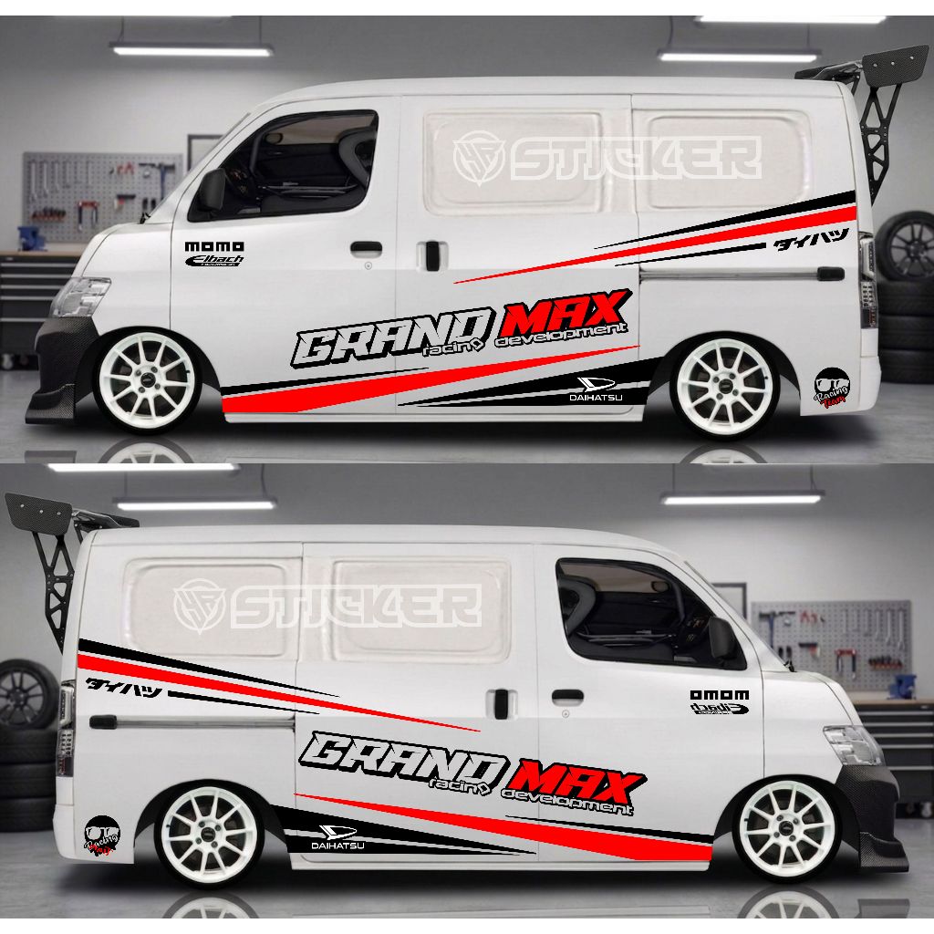 STIKER CUTTING STICKER MOBIL GRANMAX BLINDVAN GRANDMAX MINI BUS LUXIO APV LUXURY DLL