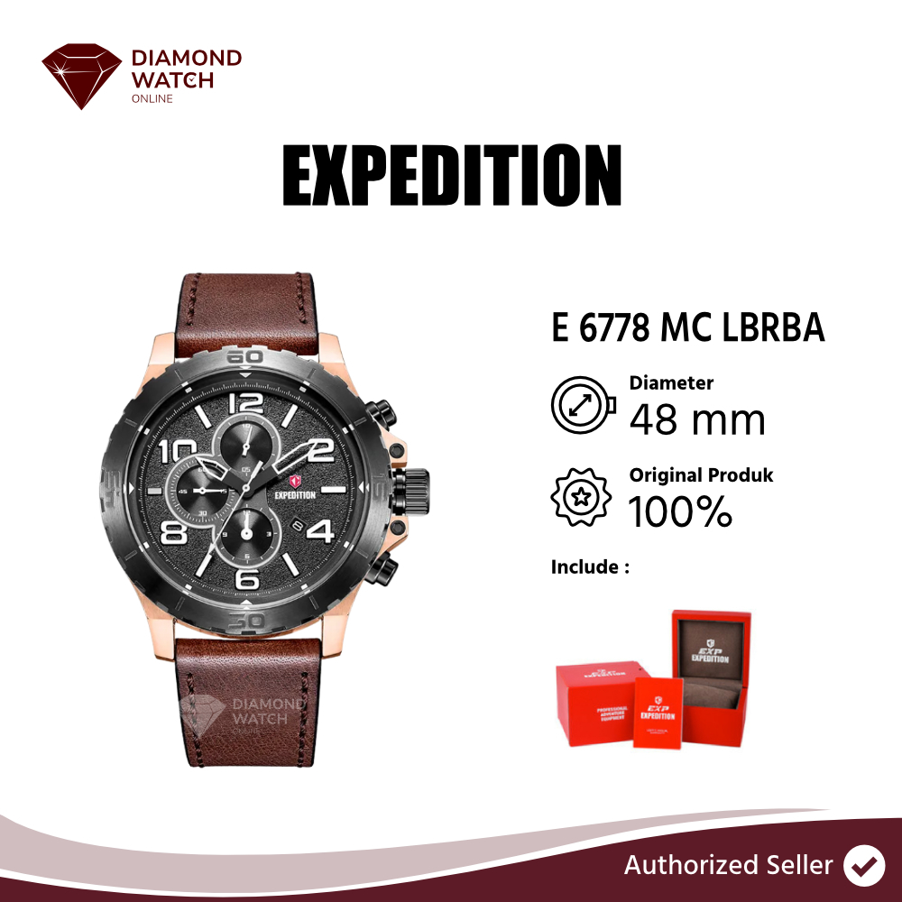 Expedition E 6778 MC LBRBA Jam Tangan Kronograf