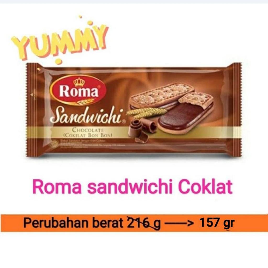 Sandwichi Roma Biskuit Sandwich kemasan family pack