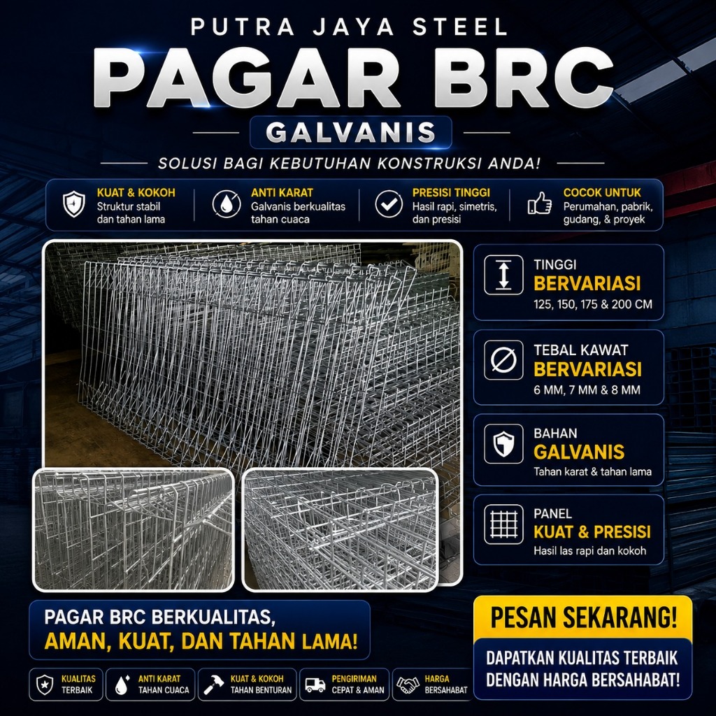 PAGAR BRC | PAGAR BRC BERBAGAI UKURAN