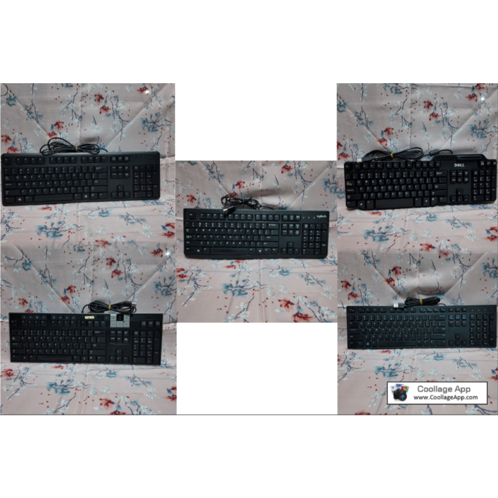 keyboard komputer usb logitech dell pc
