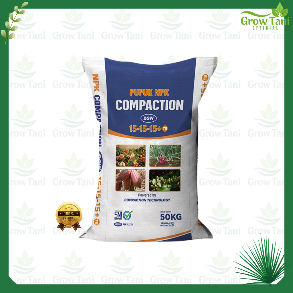 Pupuk NPK Compaction DGW 15-15-15+TE 50KG Fertilizer Teknologi Compaction