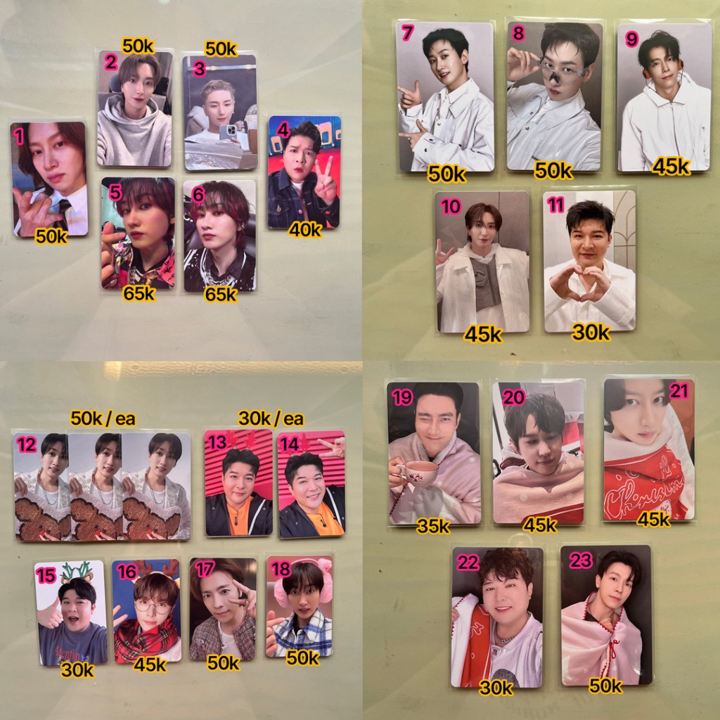[READY STOCK] Super Junior Suju PC Photocard Eunhyuk Donghae Shindong Siwon Heechul Ryeowook Kyuhyun