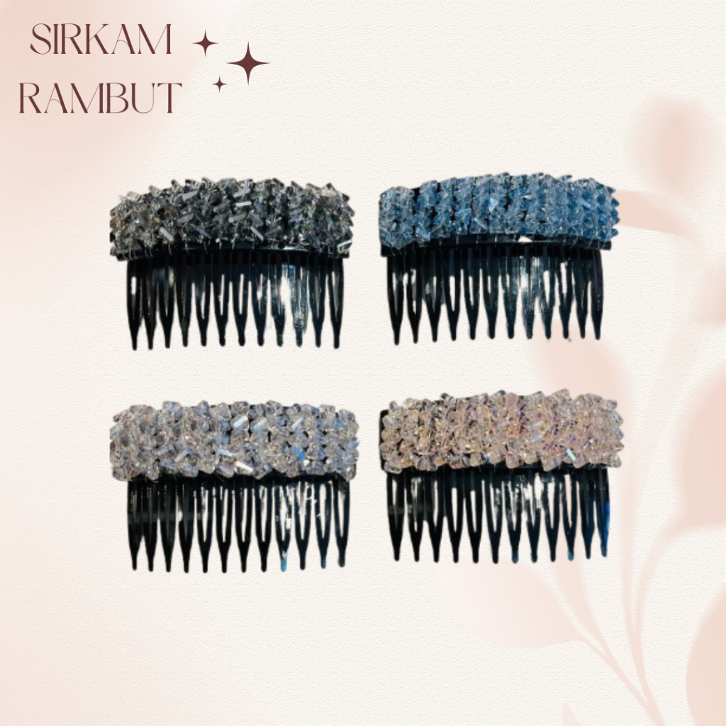 Sirkam Rambut Wanita / Sirkam Sanggul Korea / Sirkam Rambut Permata Kristal