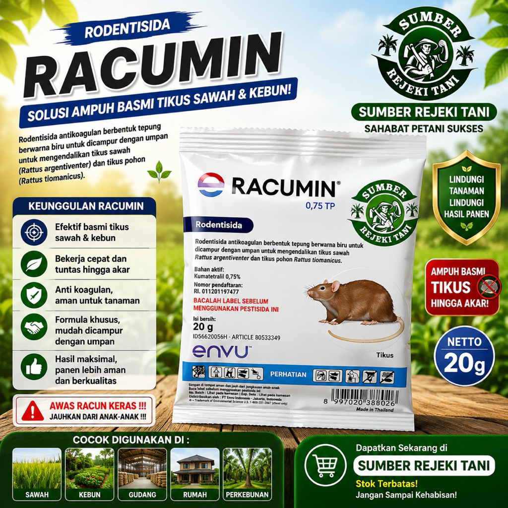 RACUN TIKUS RACUMIN TRACKING POWDER 20GR
