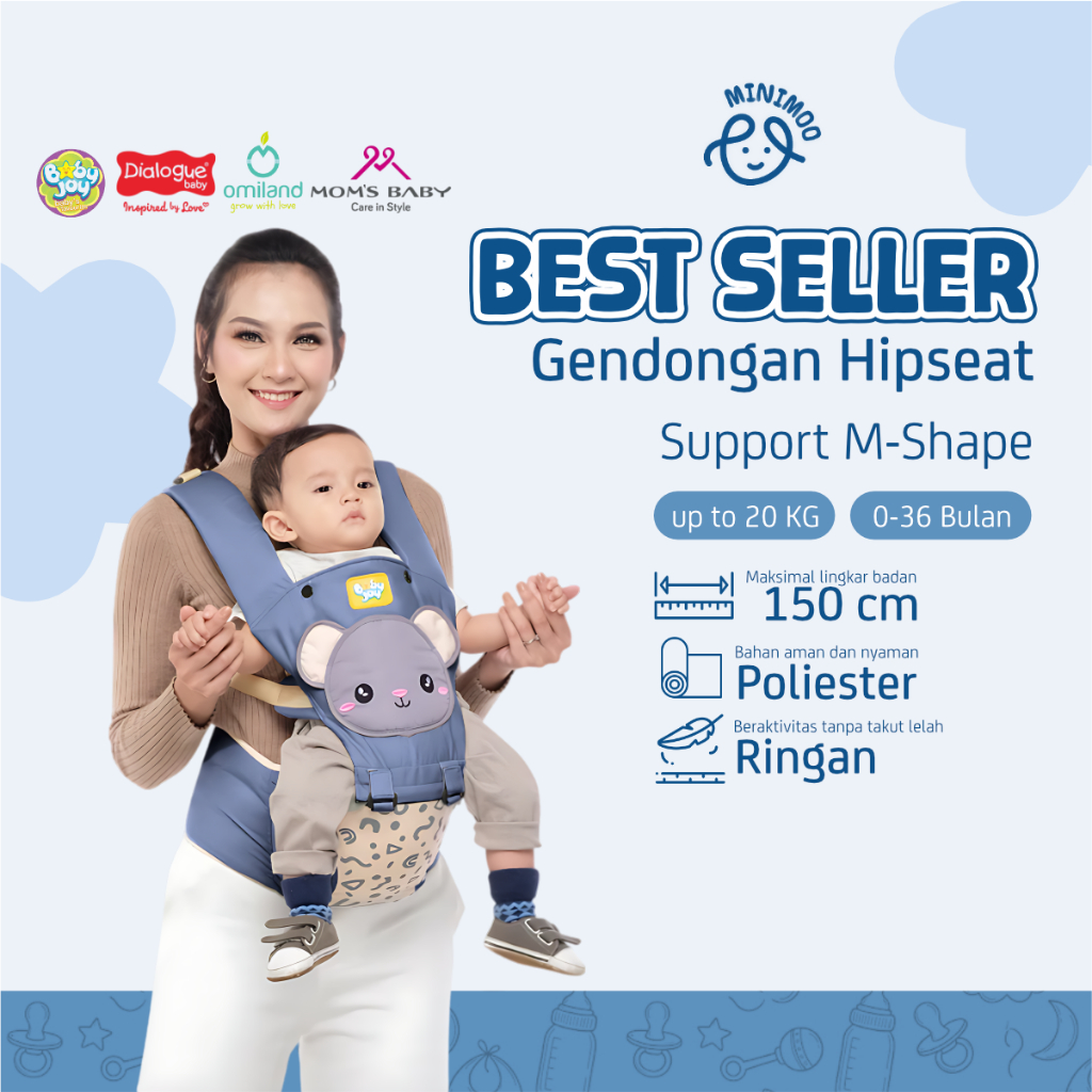 Gendongan Bayi Hipseat Hipseat Baby Carrier By BABY JOY MOMS BABY