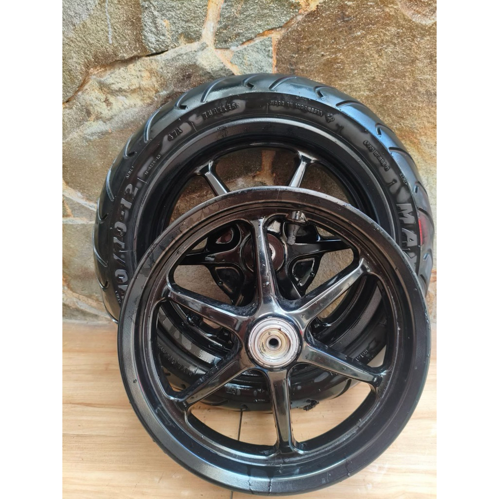 velg set depan belakang yamaha filano fazzio freego original