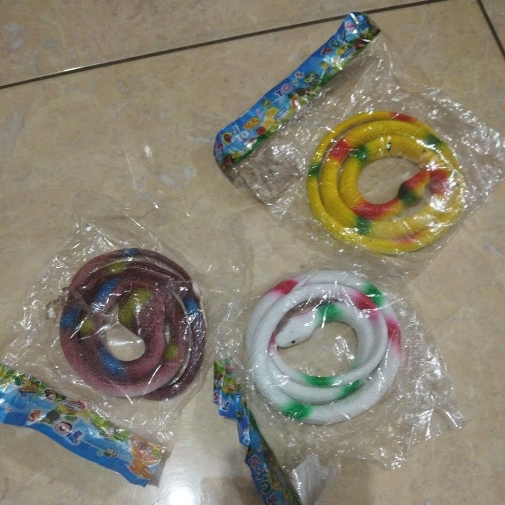 oketoys mainan edukasi hewan karet ular karet toys zoo animals