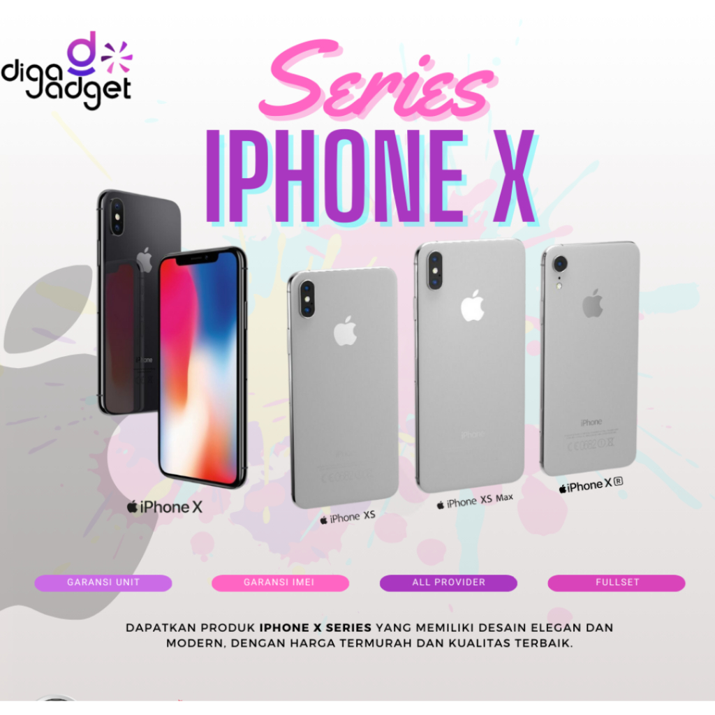 iPhone X Series | Xr | Xs | Xs Max | 64Gb 128Gb 256Gb 512Gb Fullset Second Like new
