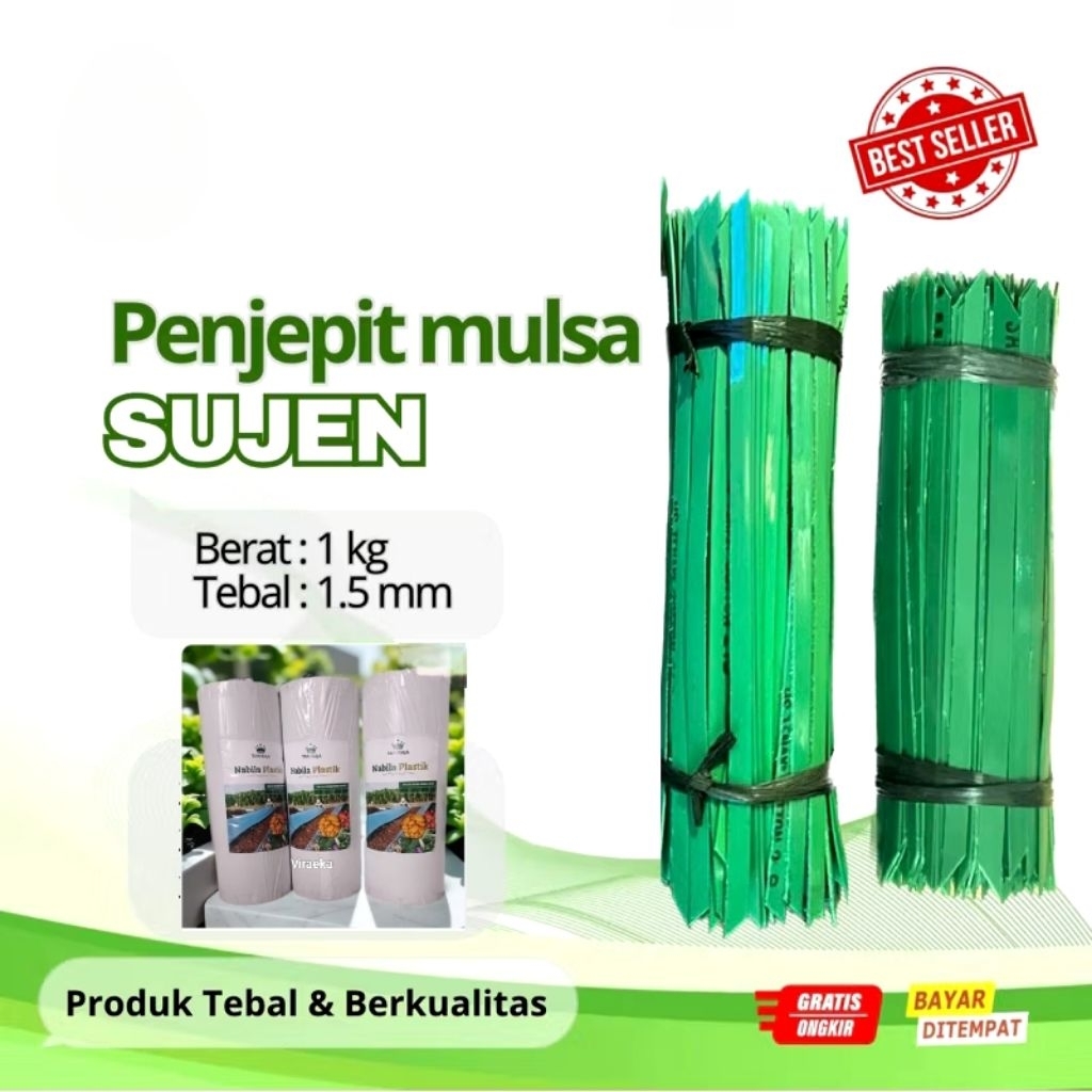 Penjepit mulsa / Sujen / Pasak Mulsa / Paku mulsa Berat 1 kg isi -+200/230 Tebal