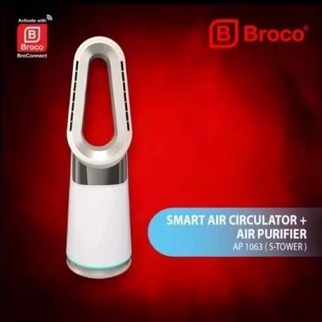 BROCO Smart Air Circulator + Air Purifier ( S - Tower ) AP 1063