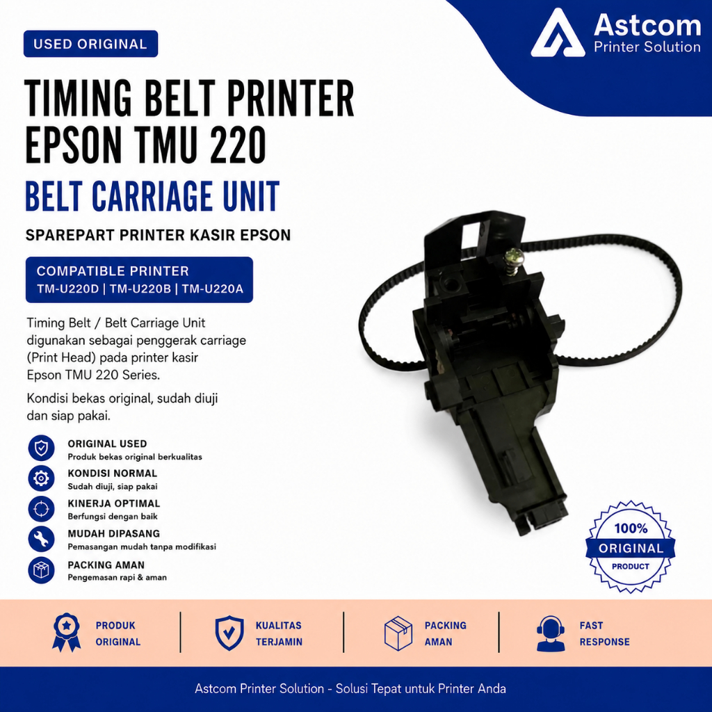 Timing Belt Printer Epson TM-U220 TMU220 Belt Carriage Unit TM-U220D TM-U220B TM-U220A Sparepart Pri