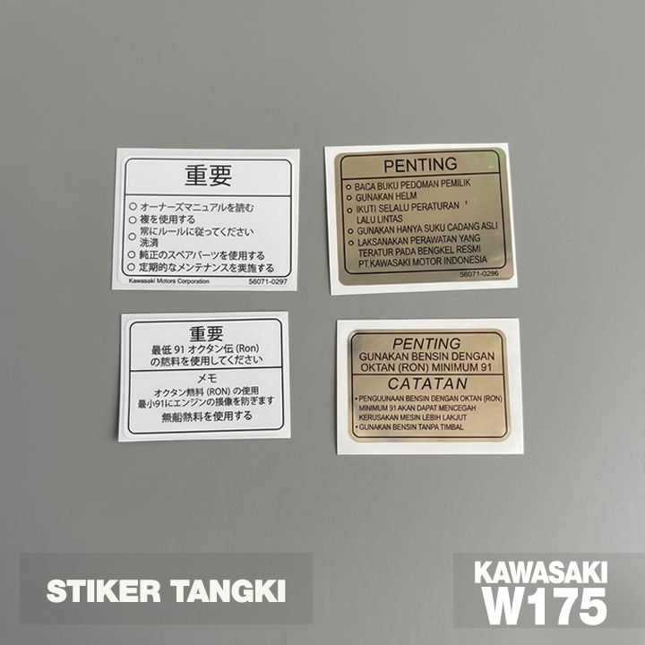 Stiker Tangki W175
