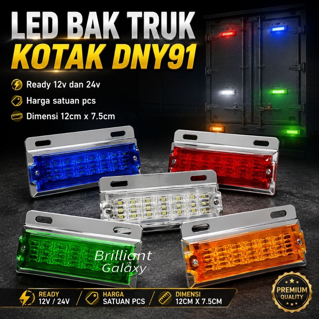 VIP3 * Led Bak Truk Variasi - Dny 90 Bulat / Dny 91 Kotak - 12v / 24v