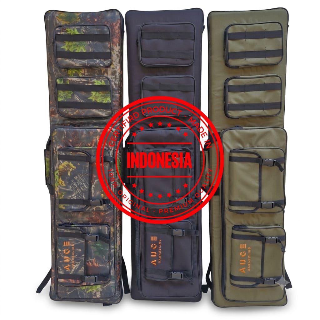 TAS..PCP KOTAK HITAM AUGE 120cm + tempat pompa PCP