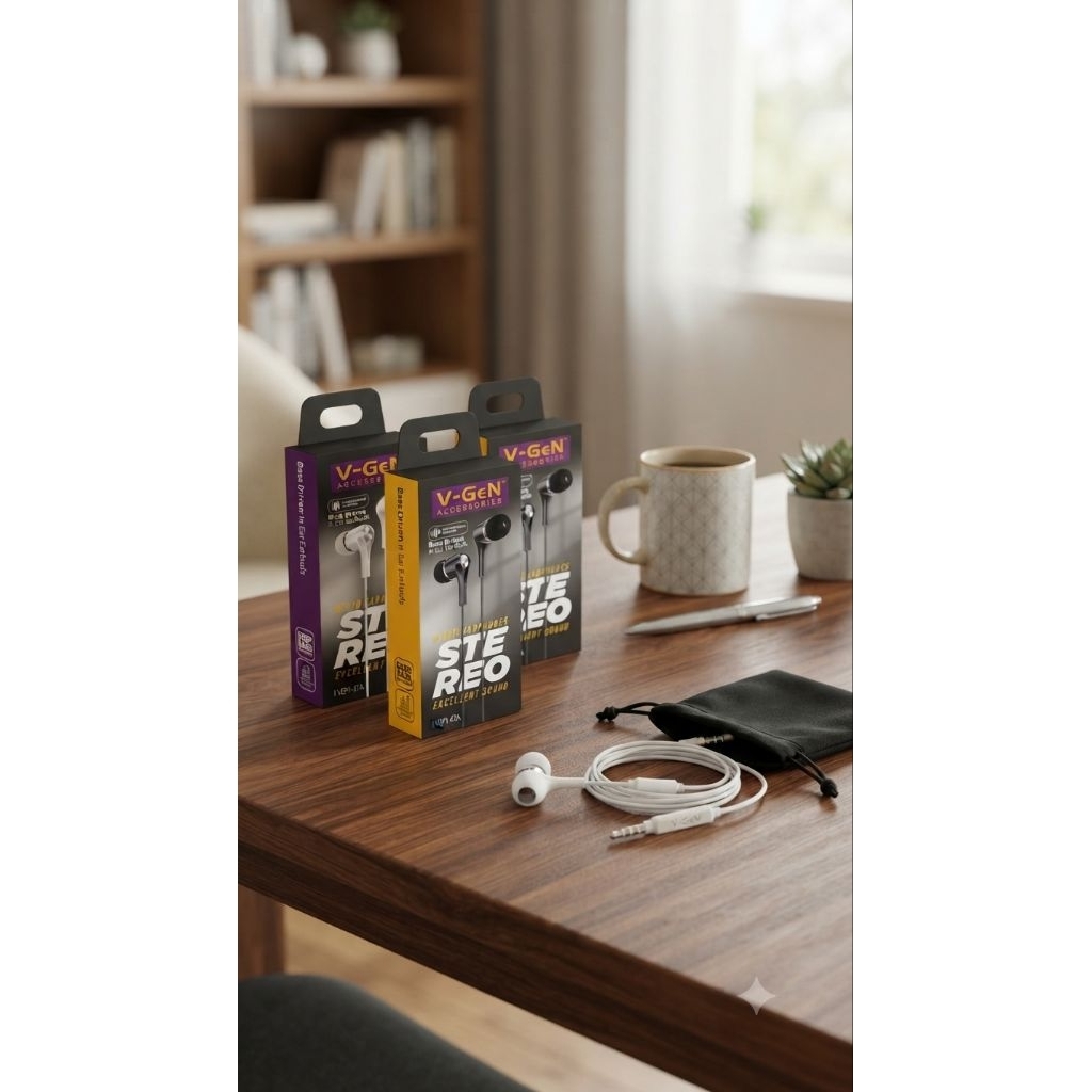 VEP1-47A Earphone Original V-GeN packing kecil