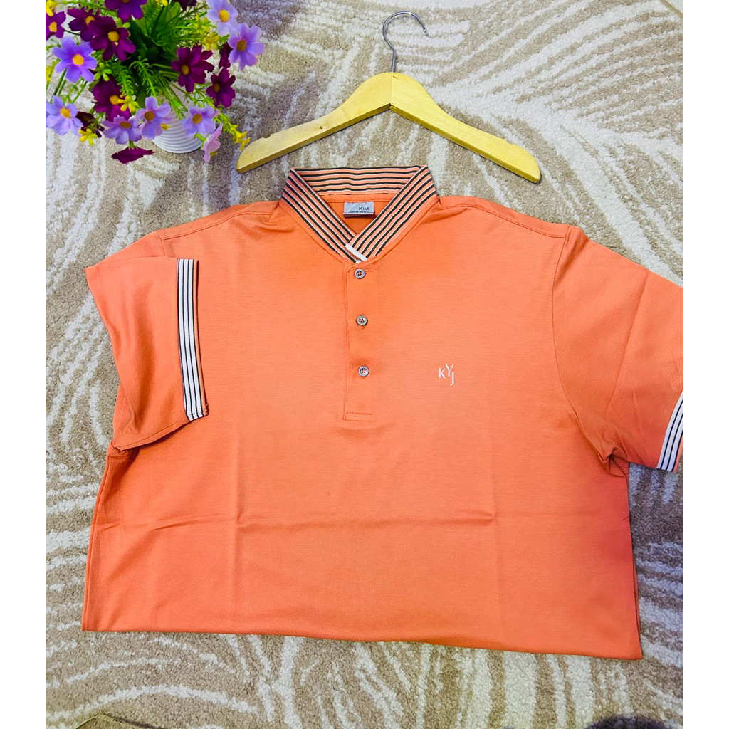 Polo Shirt kaos kerah pria Kim Young Joo size XXL