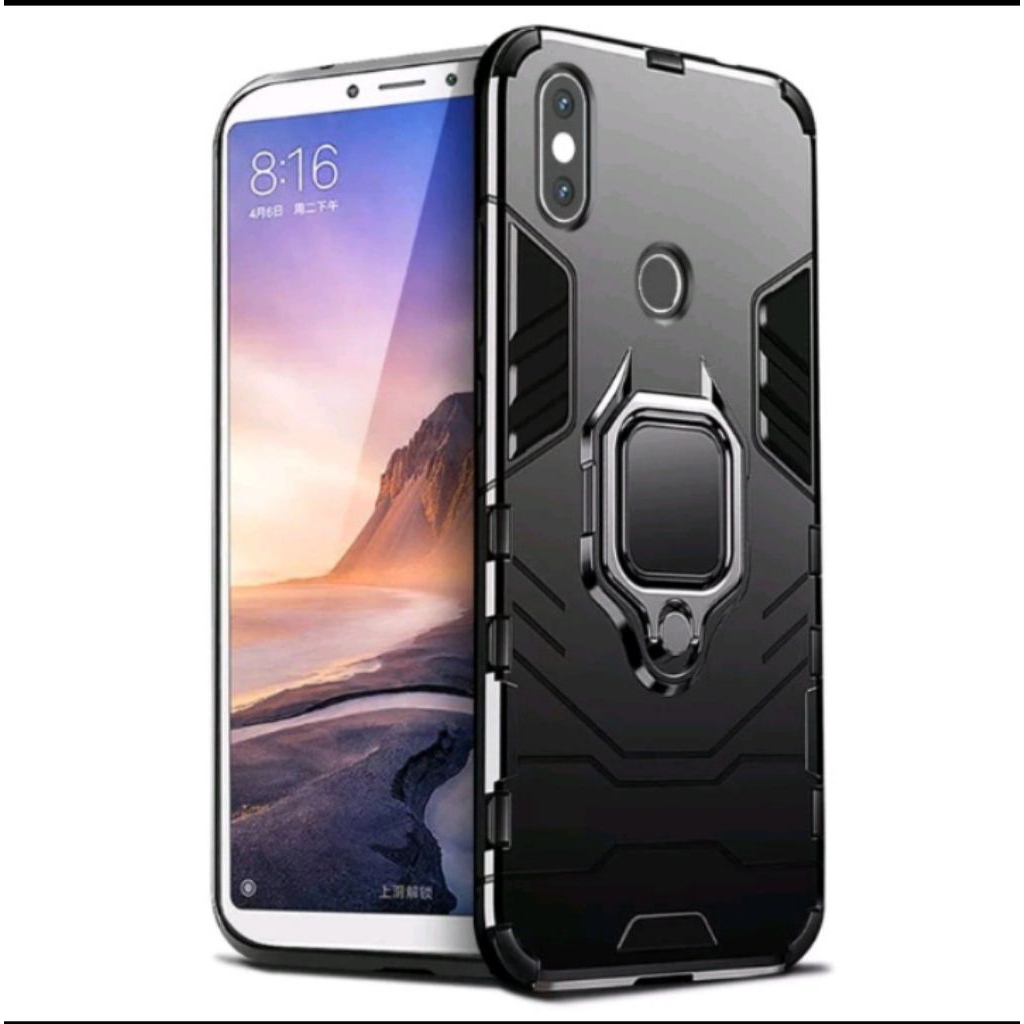CASE XIAOMI MI MAX 3   RUGGED ARMOR ROBOT STANDING IRING