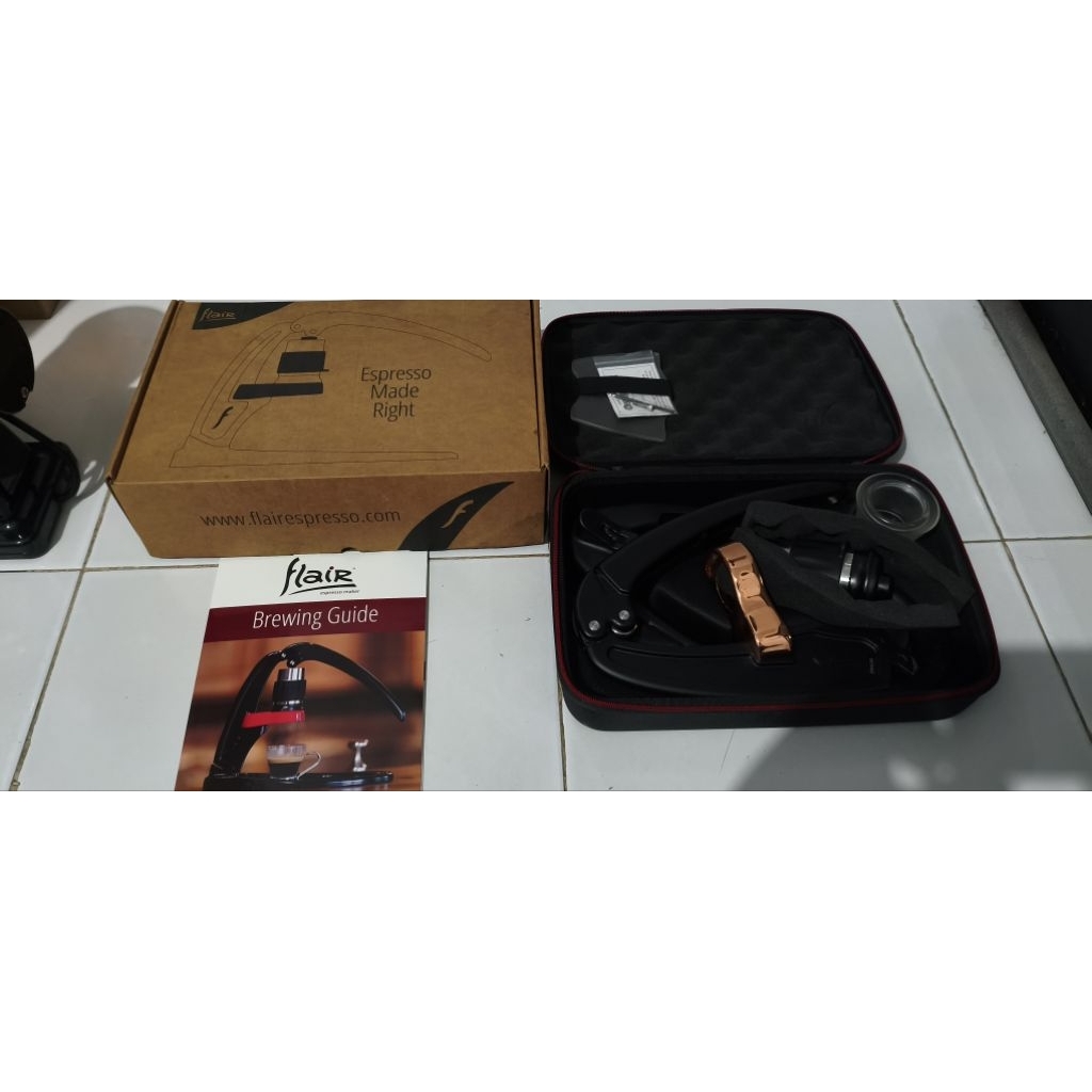 Mesin Alat Kopi Espresso Coffee Manual Flair Signature Series Second Bekas Siap Pakai Komplit Set