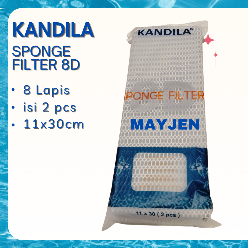 Kandila Kapas busa filter 8D honeycomb